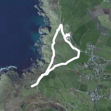 Botallack coast walk walking route map in Saint Just