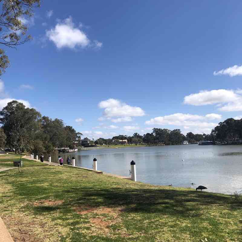 River track walking route map in Mildura