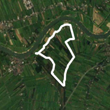 Achthoven Zouwepad walking route map in Lexmond