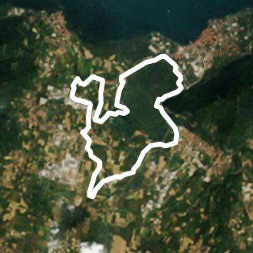 Bogs walking route map in Provaglio d'Iseo