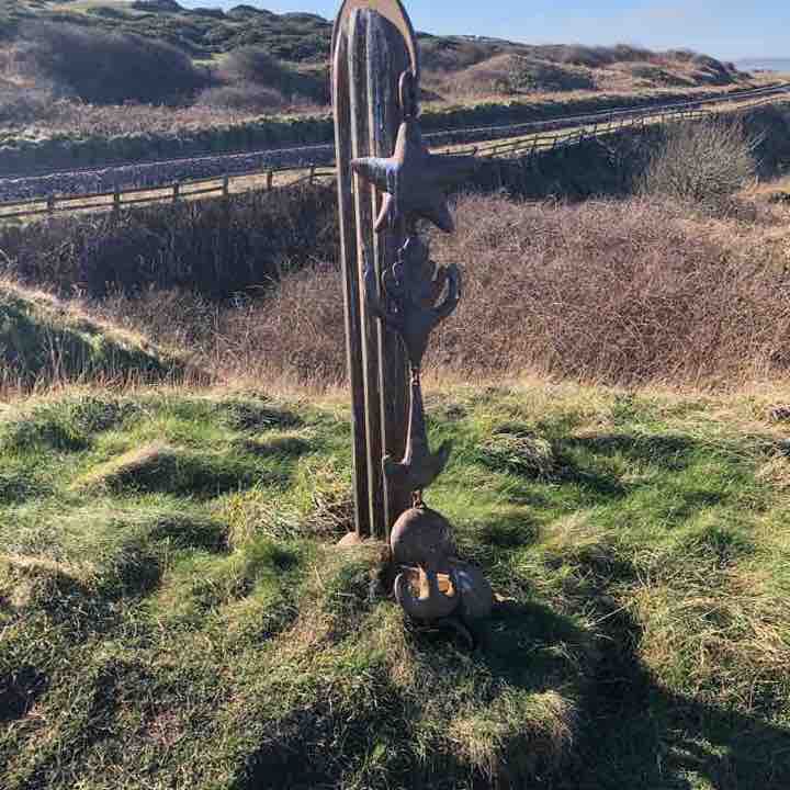 Tues noon cliff walk walking route map in Brotton
