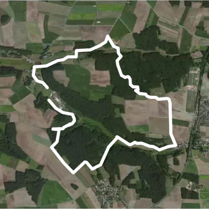 Near Großhabersdorf walking route map in Roßtal