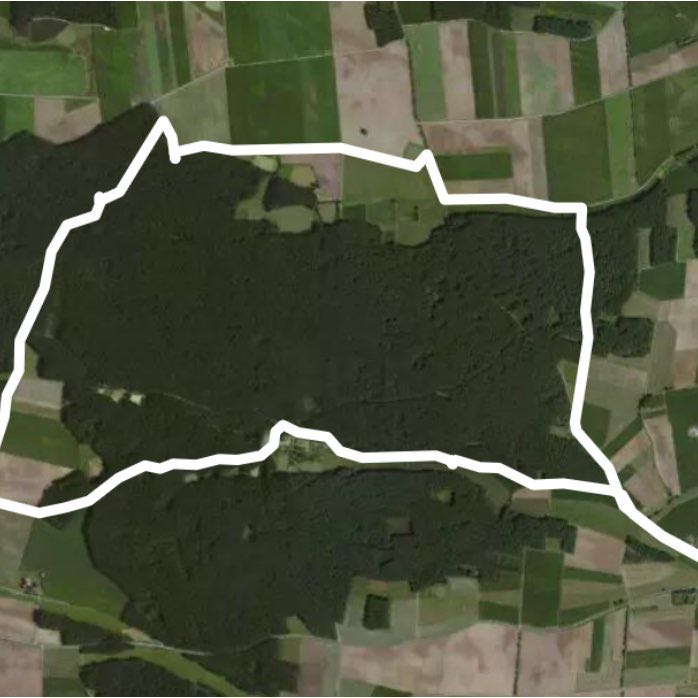Circular path at Dietenhofen / Weiherlandschaft walking route map in Dietenhofen
