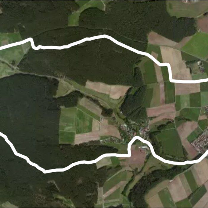 Rundweg Markt Erlbach 1.1.2020 walking route map in Markt Erlbach