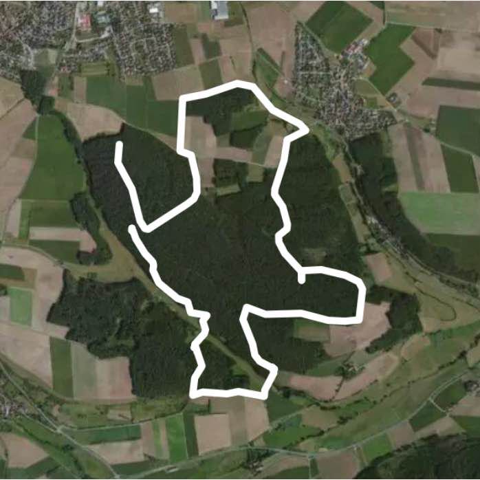 Hiking market Erlbach / Eschenbach walking route map in Markt Erlbach