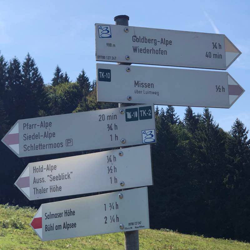 Hiking 🥾 in the Allgäu / Missen-Wilhams walking route map in Missen-Wilhams