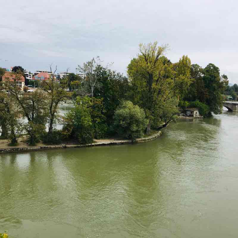 Rhine Walk walking route map in Rheinfelden