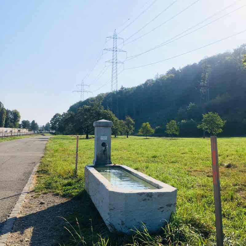 Römerstrasse-Friedenweg walking route map in Rheinfelden