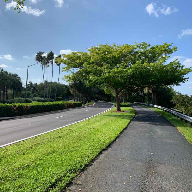 Silver Lakes, in Pembroke Pines walking route map in Pembroke Pines