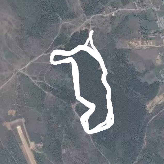 Freedom Park walking route map in Ferizaj