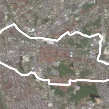 Nagasaki Highway Kiyase-juku walking route map in Kitakyushu
