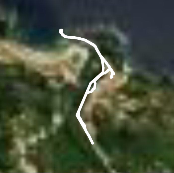 Ribadesella walking route map in Ribadesella