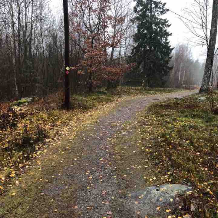 Nordrona walking route map in Norrtälje