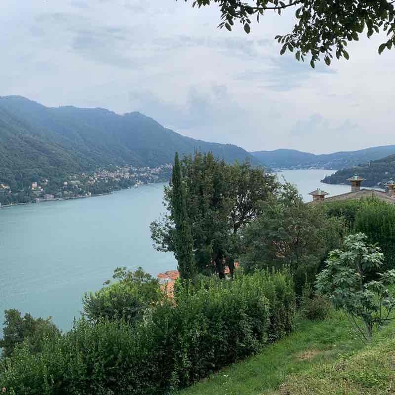 Love way walking route map in Pognana Lario