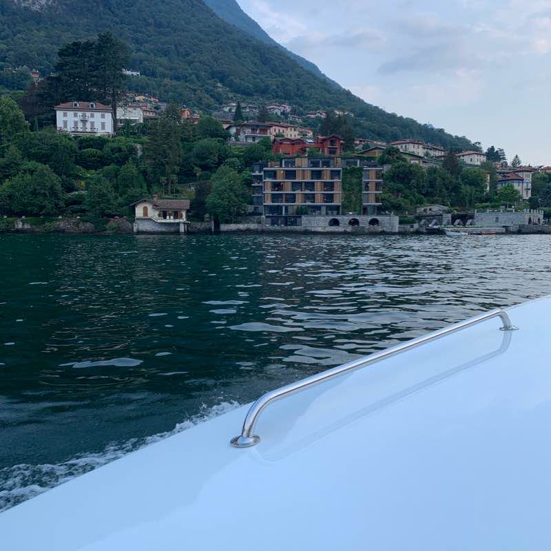Along the Regina road between Laglio and Carate walking route map in Pognana Lario