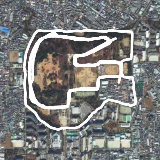 Hikarigaoka Park walking route map in Nerima City