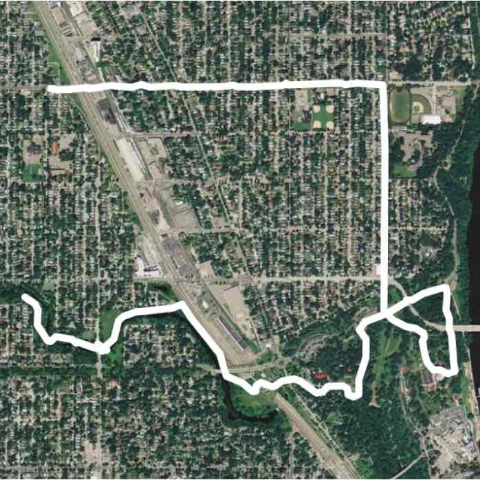 Wabun Park Walk Minneapolis, Minnesota, USA Pacer