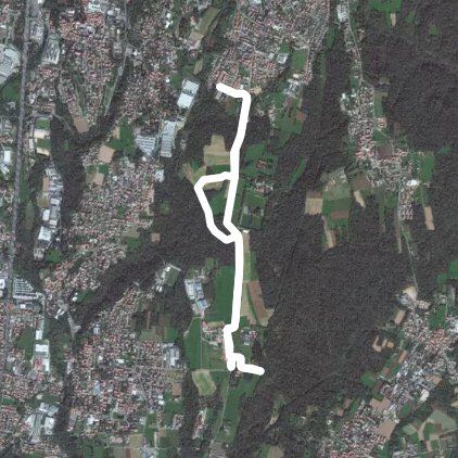 Milanello walking route map in Bolladello-Peveranza