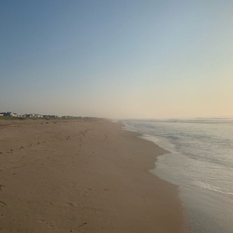 Jersey Shore walking route map in Long Beach