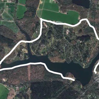 Virginia water lake  walking route map in Virginia Water