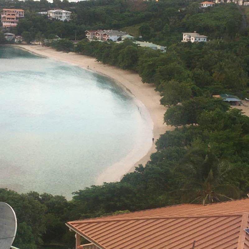 Grenada morne rouge bbc bay walking route map in The Lime