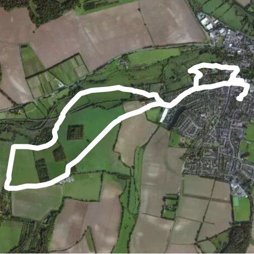 Hiking near Hungerford Marsh Lock Trail England Pacer