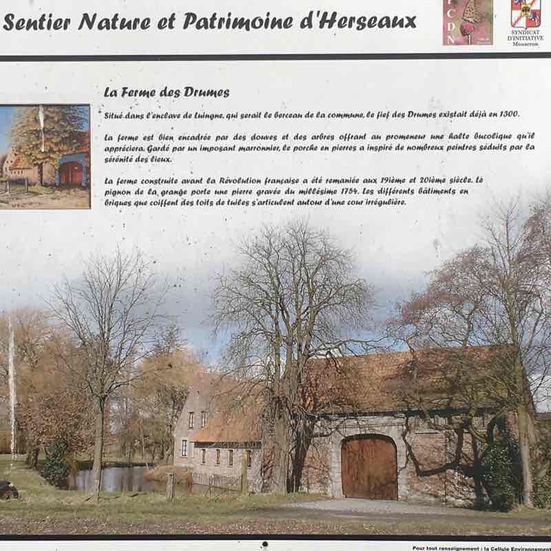 Walk on the Belgian trails walking route map in Mouscron