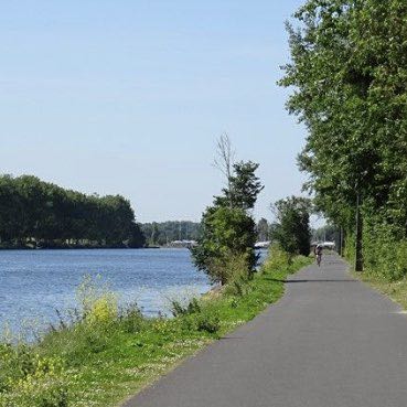 Caen-ouistreham greenway walking route map in Ouistreham
