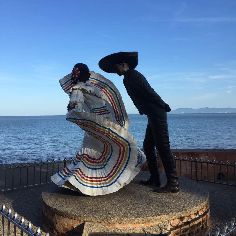 Malecon Puerto Vallarta Jalisco Mexico walking route map in Puerto Vallarta