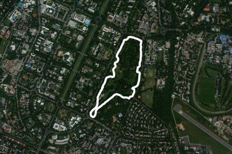 2.72 Km Route in Chanakyapuri, New Delhi, New Delhi, Delhi, India