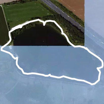 Eixer Lake tour walking route map in Peine