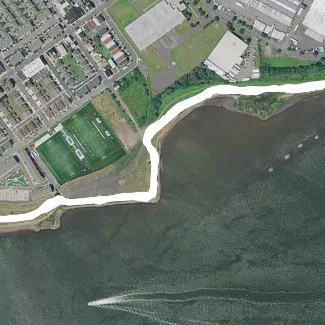 Port by the water walking route map in Bayonne