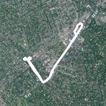 Woodmere, ny walking route map in East Rockaway