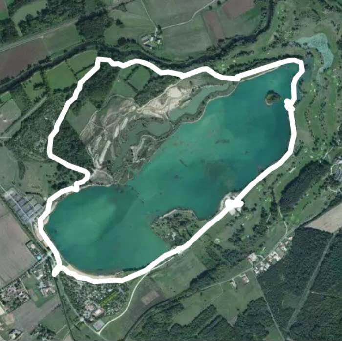 Lake St Cyr 86 Walk Trail SaintCyr, Vienne, France Pacer