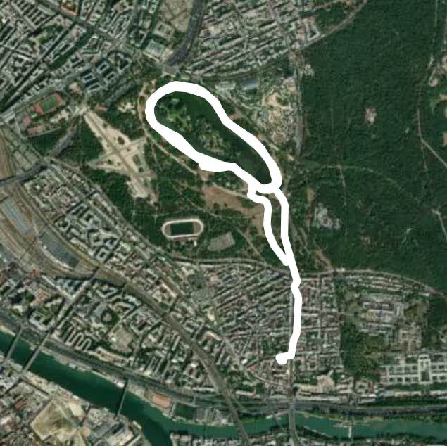 Wood walking route map in Saint-Maurice