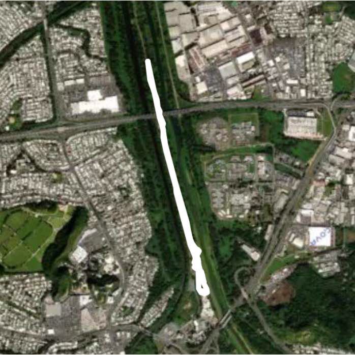 Walk in Linear Río Bayamón walking route map in Guaynabo