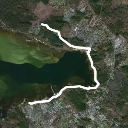 Lake Sanguinet walking route map in Sanguinet