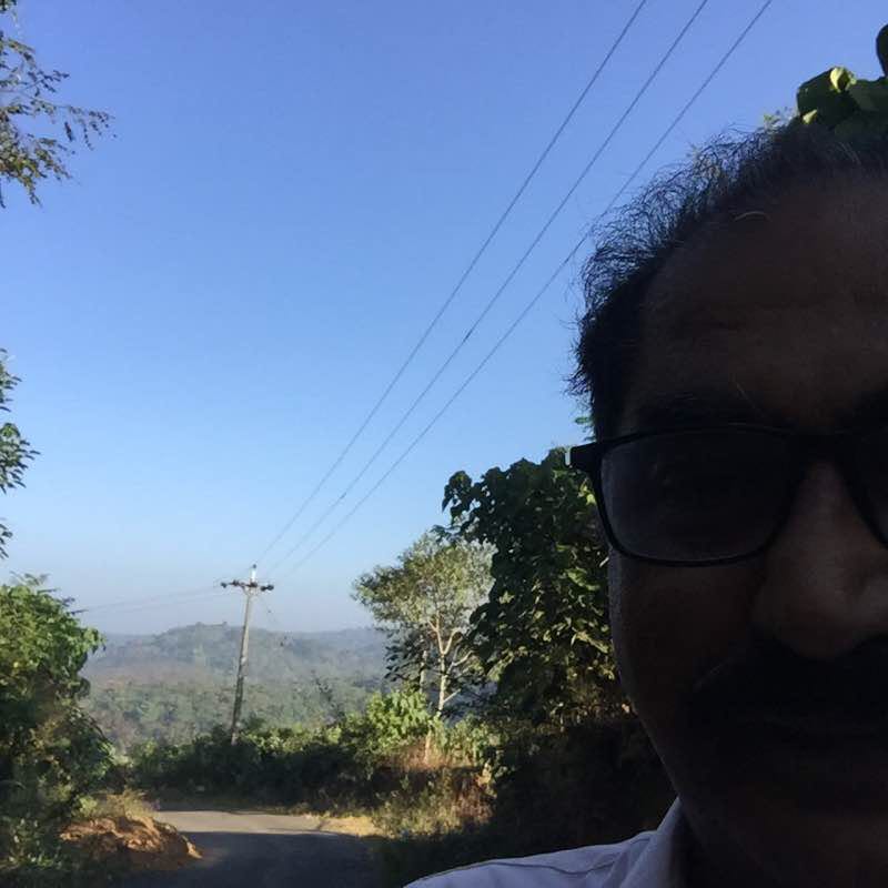 EMS Academy surrounds, Trivendram, Kerala, India walking route map in Vilappil