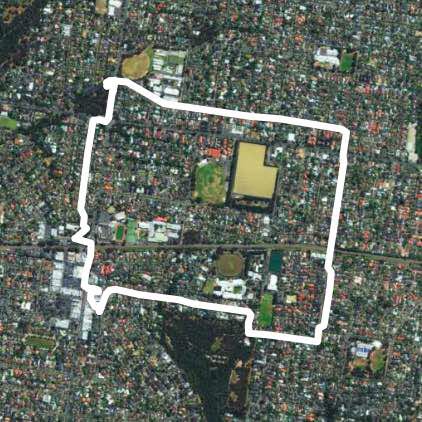 Mount Waverley walking route map in Mount Waverley