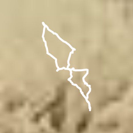 Up Saddle mountain walking route map in Tonopah