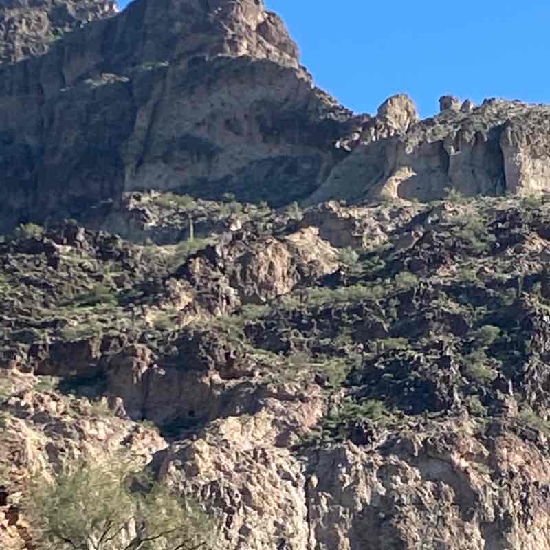 Nice hike in a canyon walking route map in Tonopah