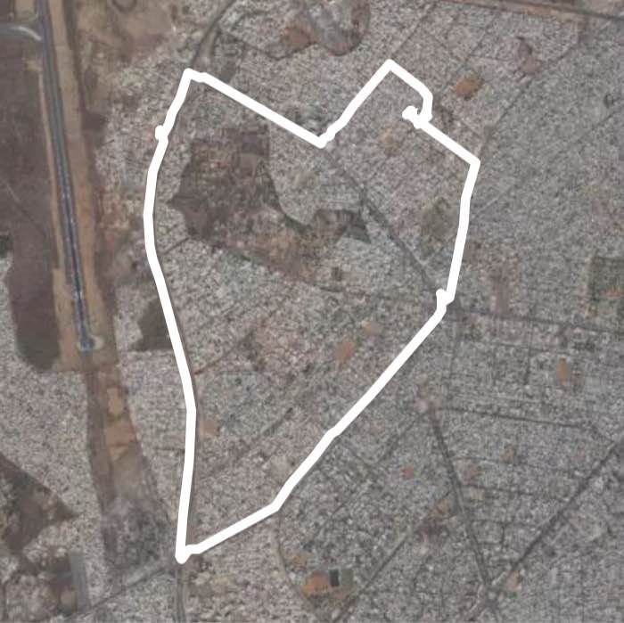 Grand Tour VDN walking route map in Dakar