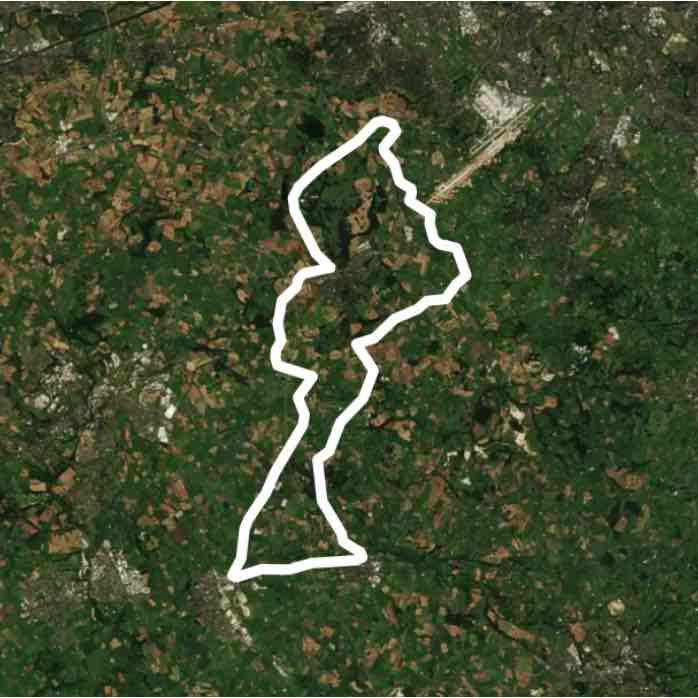 Tatton Middlewich 32 walking route map in Mobberley