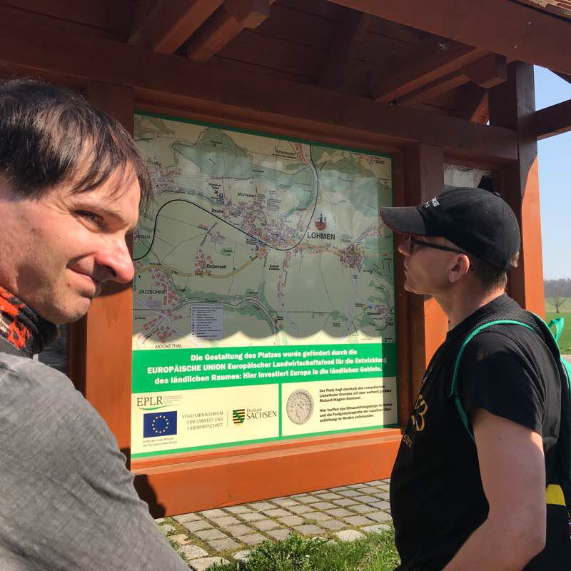Liebethal gone walking route map in Pirna