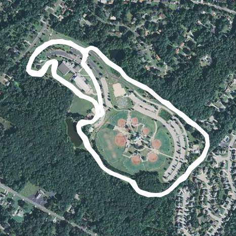 Bogan Park Buford Ga. walking route map in Buford