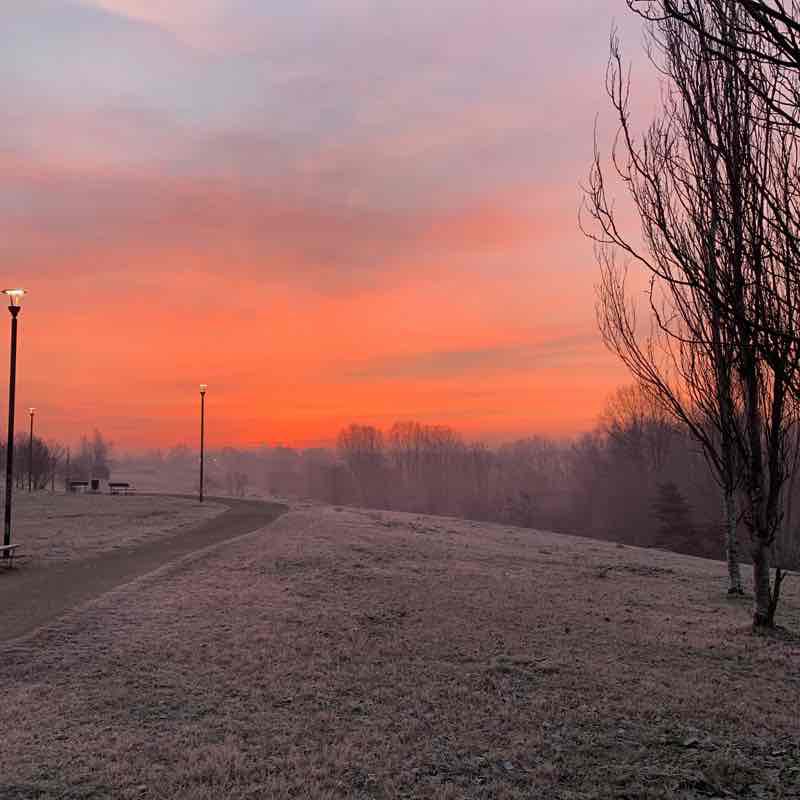 Walking in the Turin car parks walking route map in Moncalieri