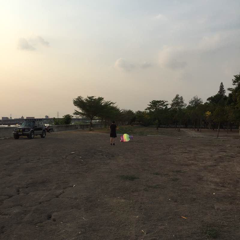 Nontivagarden street walking route map in Pakkret