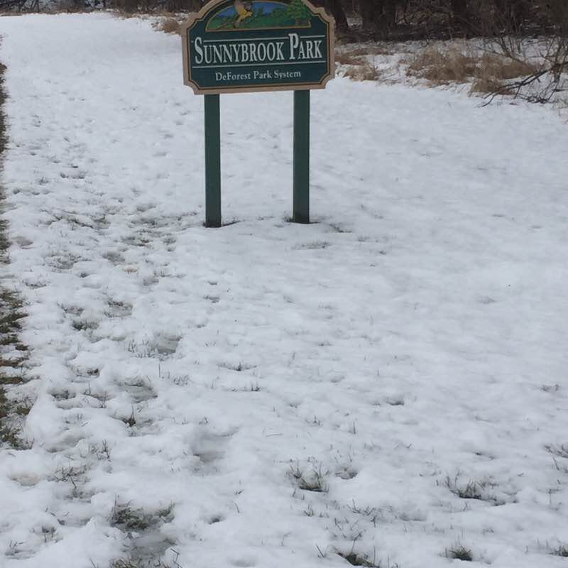 Deforest views walking route map in DeForest