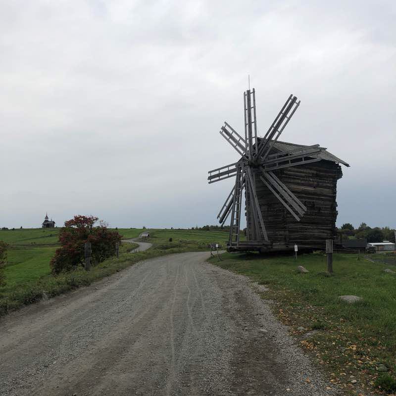 Island kizhi walking route map in Yamka