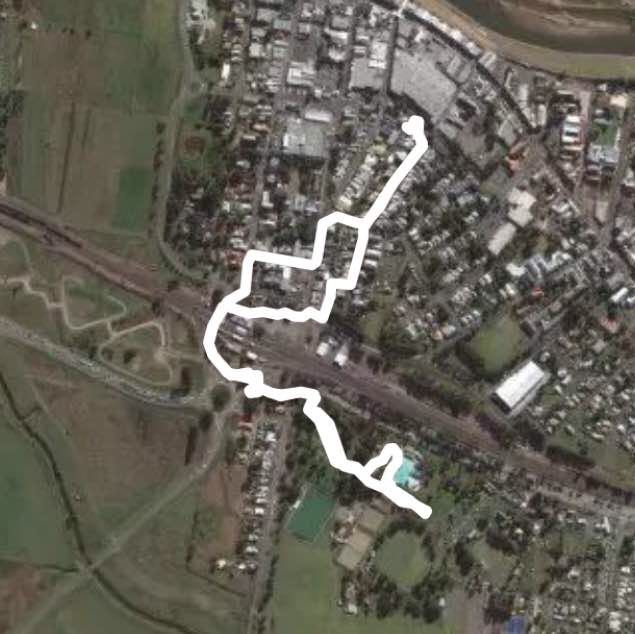 Maitland Park walking route map in Maitland